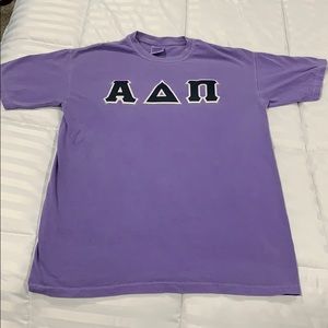 Purple ADPi sorority tee